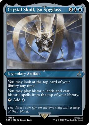 Crystal Skull, Isu Spyglass (Foil Etched) card from Universes Beyond: Assassin's Creed