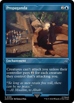 Propaganda (Foil Etched) card from Universes Beyond: Assassin's Creed