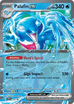 Palafin ex - 126 card from SV: Scarlet & Violet Promo Cards