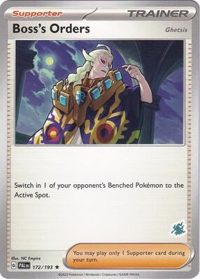 Boss's Orders - Darkrai Deck card from Battle Academy 2024