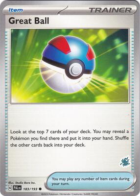 Great Ball - Darkrai Deck card from Battle Academy 2024