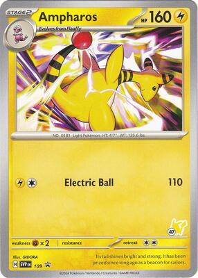 Ampharos - Pikachu 47 card from Battle Academy 2024