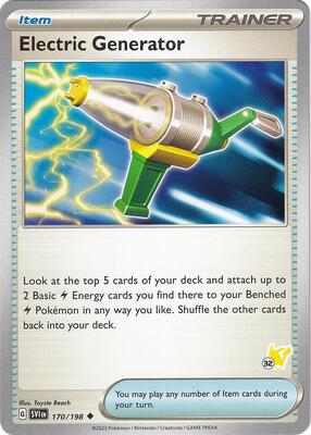 Electric Generator - Pikachu 32 card from Battle Academy 2024