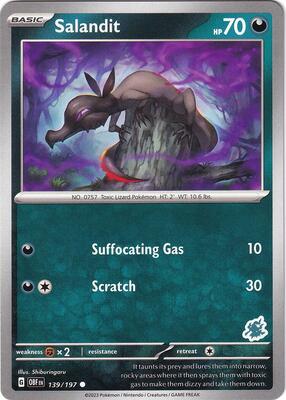 Salandit - Darkrai Deck card from Battle Academy 2024