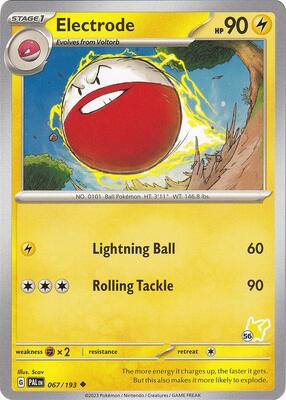 Electrode - Pikachu 56 card from Battle Academy 2024