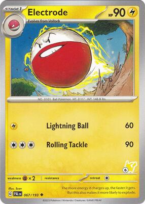 Electrode - Pikachu 6 card from Battle Academy 2024