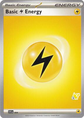 Basic Lightning Energy - Pikachu 3 card from Battle Academy 2024