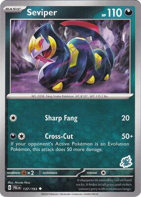 Seviper - Darkrai Deck card from Battle Academy 2024