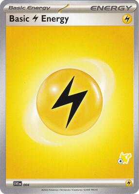 Basic Lightning Energy - Pikachu 4 card from Battle Academy 2024