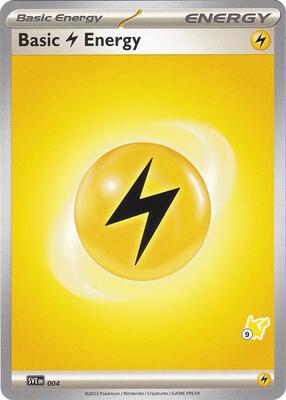 Basic Lightning Energy - Pikachu 9 card from Battle Academy 2024
