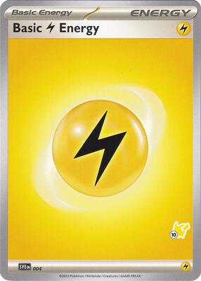 Basic Lightning Energy - Pikachu 10 card from Battle Academy 2024