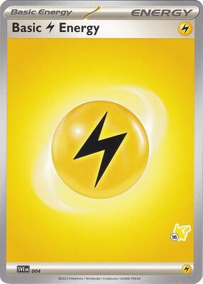 Basic Lightning Energy - Pikachu 16 card from Battle Academy 2024