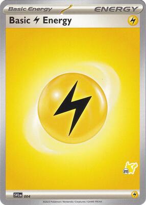 Basic Lightning Energy - Pikachu 20 card from Battle Academy 2024