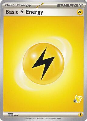 Basic Lightning Energy - Pikachu 27 card from Battle Academy 2024