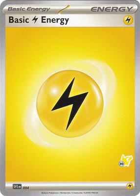 Basic Lightning Energy - Pikachu 39 card from Battle Academy 2024