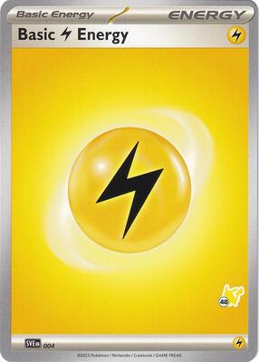 Basic Lightning Energy - Pikachu 48 card from Battle Academy 2024