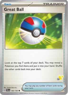 Great Ball - Pikachu 38 card from Battle Academy 2024