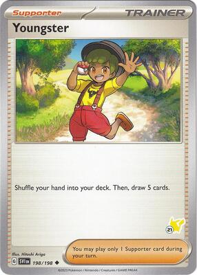 Youngster - Pikachu 21 card from Battle Academy 2024