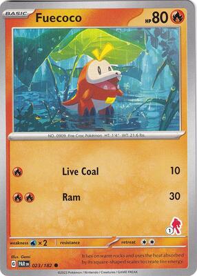 Fuecoco - Armarouge 1 card from Battle Academy 2024