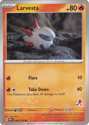 Larvesta - Armarouge 44 card from Battle Academy 2024