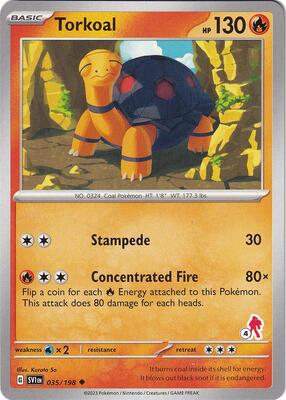 Torkoal - Armarouge 4 card from Battle Academy 2024