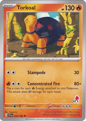 Torkoal - Armarouge 53 card from Battle Academy 2024