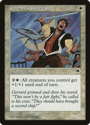 Gerrard's Battle Cry card from Tempest