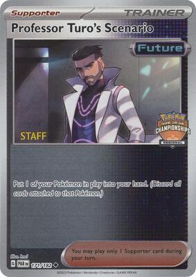 Professor Turo's Scenario - 171/182 (Regional Championships) [Staff] card from League & Championship Cards