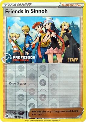 Friends in Sinnoh - 131/159 (2023) [Staff] card from Professor Program Promos