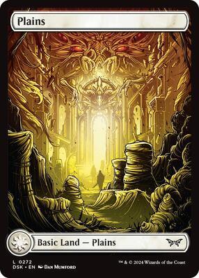 Plains (0272) - Full Art card from Duskmourn: House of Horror