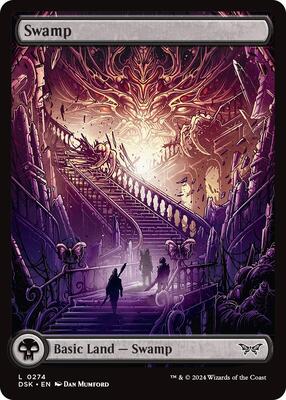 Swamp (0274) - Full Art card from Duskmourn: House of Horror