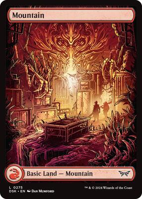 Mountain (0275) - Full Art card from Duskmourn: House of Horror
