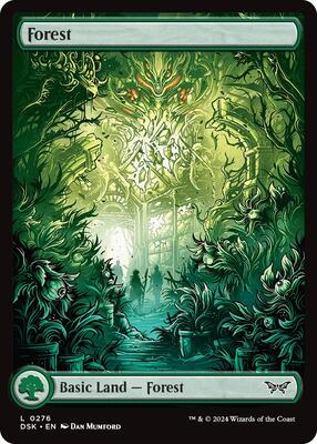 Forest (0276) - Full Art card from Duskmourn: House of Horror