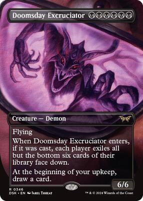 Doomsday Excruciator (Borderless) card from Duskmourn: House of Horror