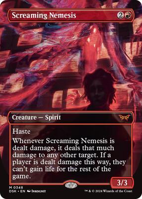Screaming Nemesis (Borderless) card from Duskmourn: House of Horror