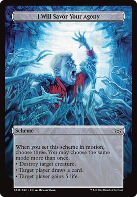 I Will Savor Your Agony (Full Art) card from Archenemy: Duskmourn