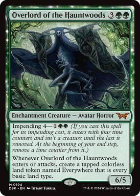 Overlord of the Hauntwoods card from Duskmourn: House of Horror