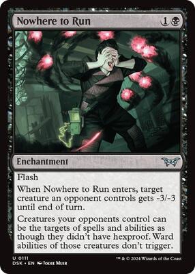 Nowhere to Run card from Duskmourn: House of Horror