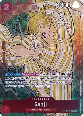 Sanji (English Version 1st Anniversary Set) card from One Piece Promotion Cards