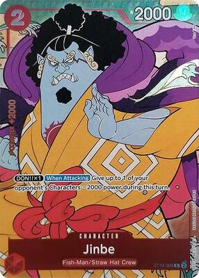 Jinbe (English Version 1st Anniversary Set) card from One Piece Promotion Cards