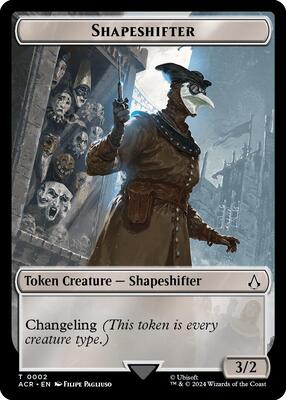 Shapeshifter Token card from Universes Beyond: Assassin's Creed