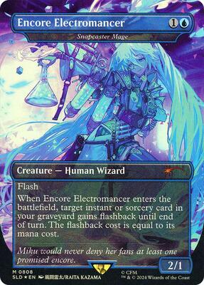 Encore Electromancer - Snapcaster Mage (Rainbow Foil) card from Secret Lair Drop Series