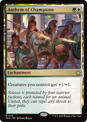 Anthem of Champions card from Foundations