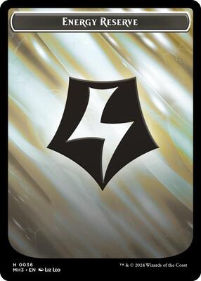 Energy Reserve (Ripple Foil) // Servo Double-Sided Token card from Modern Horizons 3