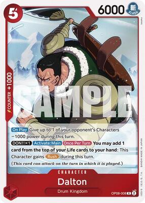 Dalton card from Two Legends
