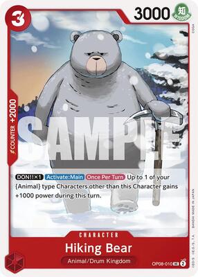 Hiking Bear card from Two Legends