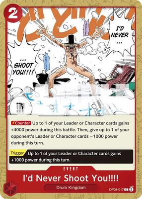 I'd Never Shoot You!!!! card from Two Legends