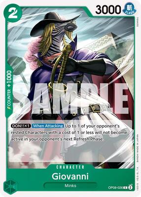 Giovanni card from Two Legends