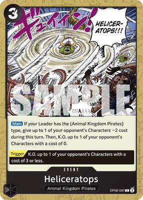 Heliceratops card from Two Legends