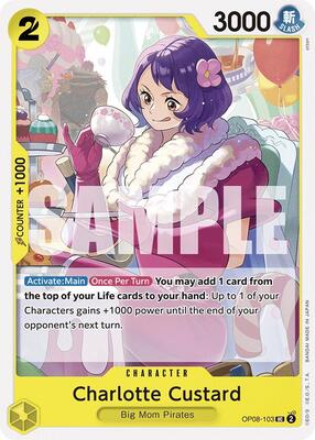 Charlotte Custard card from Two Legends